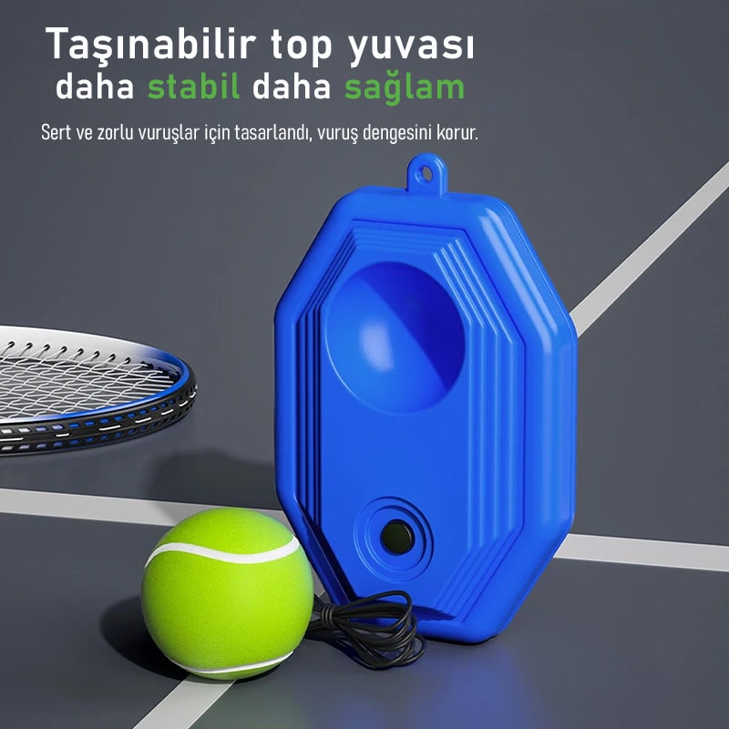 TenisFit taşınabilir top yuvası, daha stabil ve sağlam yapı ile geliştirilmiş. Kolay taşınabilirlik ve yüksek dayanıklılık sunan bu top yuvası, antrenmanlarınızı daha verimli hale getirir.
